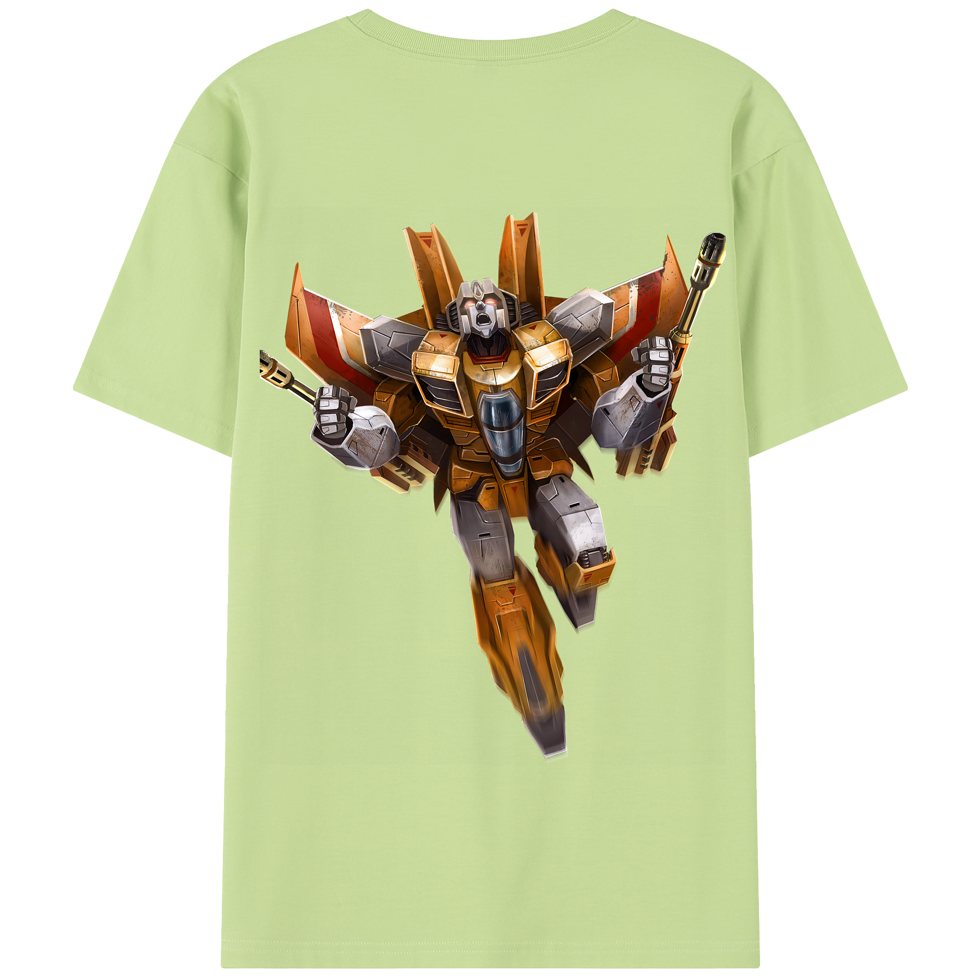 （画像用） Transformers トランスフォーマー 綿100％半袖Tシャツ（背面プリント）